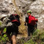 on Mauri e Miki Ferrata Burrone Giovanelli